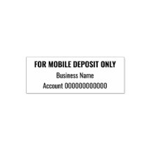 For Mobile Deposit Only Business Name Account No.