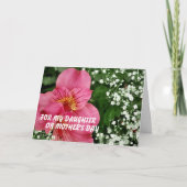 For my daughter on Mother's Day MOT. Kaart (Voorkant)