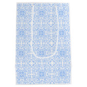 "For My Main Squeeze" Citroen & Blauwe Tegel Amalf Medium Cadeauzakje (Achterkant)