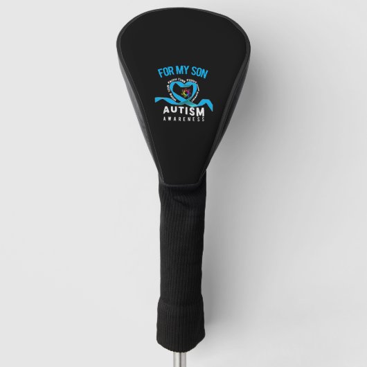 For My Son Autism Awareness Golfheadcover (Voorkant)