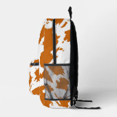 For Nature Lovers – Autumn Orange Abstract Design Bedrukte Rugzak (Rechts)