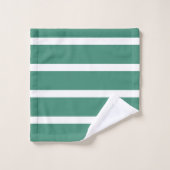 For Nature Lovers – Green & White Striped Bad Handdoek (Wasdoekje)