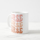 for nurse, retro nurse, nurse's day gift. koffiemok (Voorkant links)