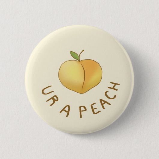 For Peach Ronde Button 5,7 Cm (Voorkant)