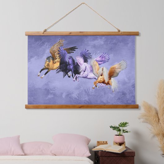 For Pegasi Flying Horses Pegasus Stallions Hangend Wandkleed (Slaapkamer)