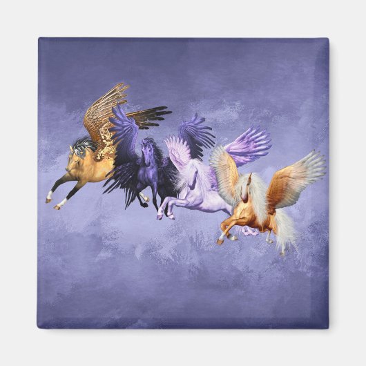For Pegasi Flying Horses Pegasus Stallions Magneet (Voorkant)