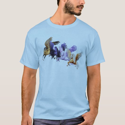 For Pegasi Flying Horses Pegasus Stallions T-shirt (Voorkant)
