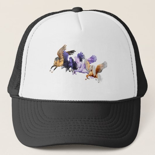 For Pegasi Flying Horses Pegasus Stallions Trucker Pet (Voorkant)