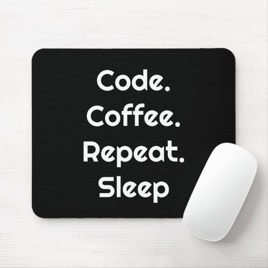 For Programmers – Code. Coffee. Repeat. Sleep  Muismat (Met muis)
