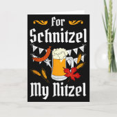 For Schnitzel My Nitzel Festival Beer German  Kaart (Voorkant)