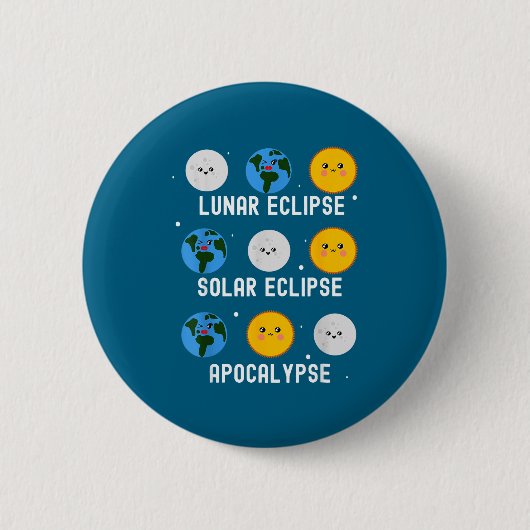 For Solar Eclipse 04 08 24 Ronde Button 5,7 Cm (Voorkant)