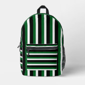 For Style Lovers – Abstract Green Art Backpack Bedrukte Rugzak (Voorkant)