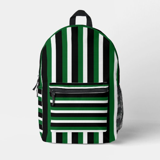 For Style Lovers – Abstract Green Art Backpack Bedrukte Rugzak (Voorkant)