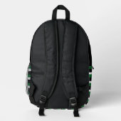 For Style Lovers – Abstract Green Art Backpack Bedrukte Rugzak (Achterkant)