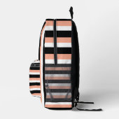 For Style Lovers – Abstract Peach Art Backpack Bedrukte Rugzak (Rechts)