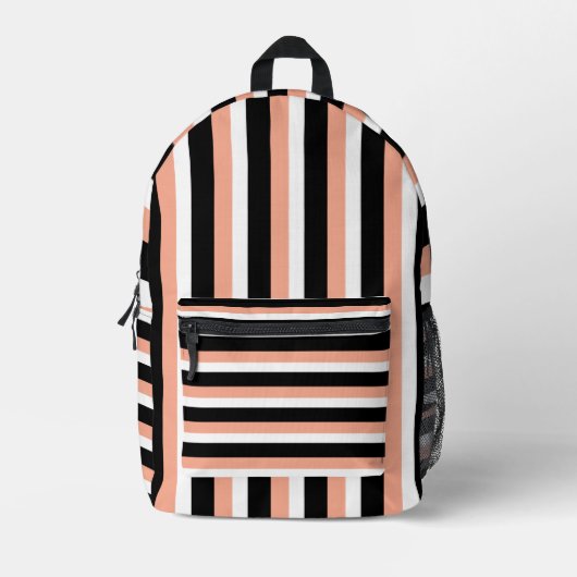 For Style Lovers – Abstract Peach Art Backpack Bedrukte Rugzak (Voorkant)