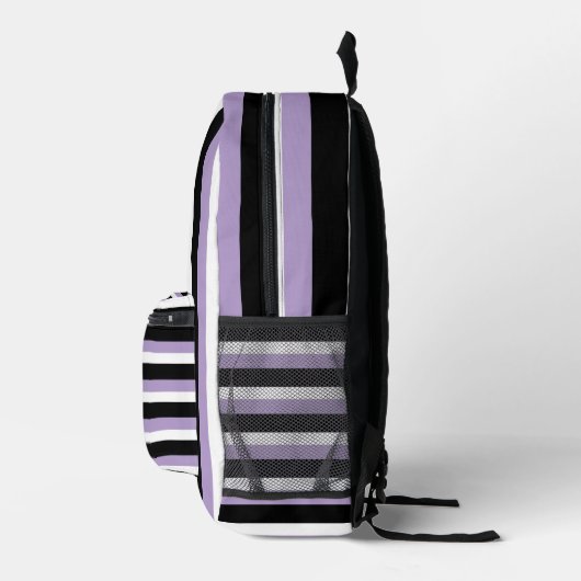 For Style Lovers – Abstract Purple Art Backpack Bedrukte Rugzak (Rechts)