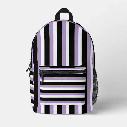 For Style Lovers – Abstract Purple Art Backpack Bedrukte Rugzak (Voorkant)