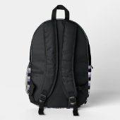 For Style Lovers – Abstract Purple Art Backpack Bedrukte Rugzak (Achterkant)