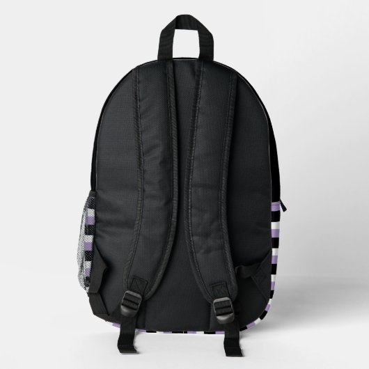 For Style Lovers – Abstract Purple Art Backpack Bedrukte Rugzak (Achterkant)