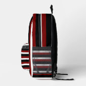 For Style Lovers – Abstract Warm Art Backpack Bedrukte Rugzak (Rechts)