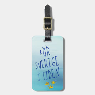 För Sverige i Tiden Bagagelabel Sjabloon