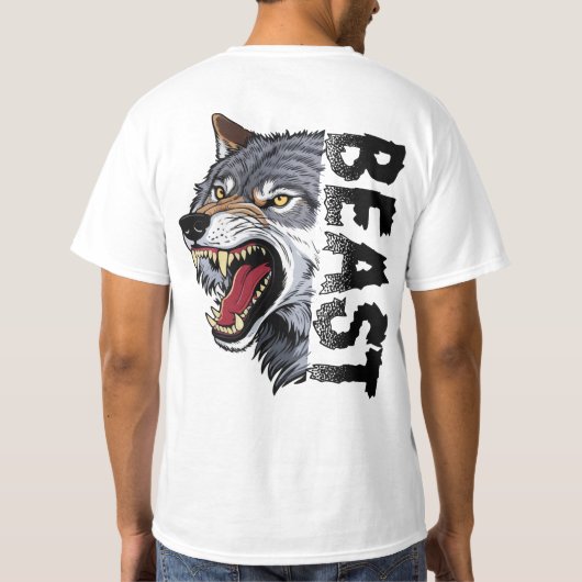 FOR THE BEAST LOVERS T-SHIRT (Achterkant)