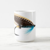 For the fisherman: Blue Charm Salmon Fly Mug Koffiemok (Center)