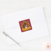 For The Love Of Maryland Calico Cat  Vierkante Sticker (Envelop)