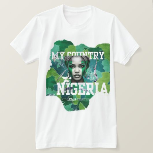 For the Love of Naija T-shirt (Design voorkant)