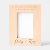 “For the Man Who Means Everything” Gegraveerde Lijstjes (Voorkant)