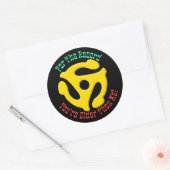 FOR THE RECORD by Jeff Willis Art Ronde Sticker (Envelop)