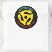 FOR THE RECORD by Jeff Willis Art Ronde Sticker (Tas)