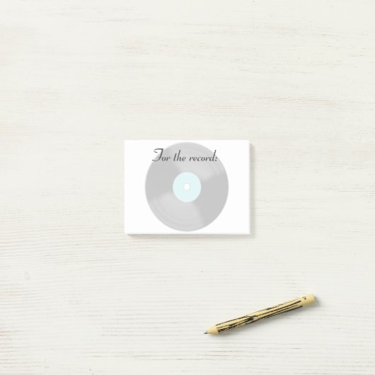 For The Record Post It Notes Cadeau (Op bureau)