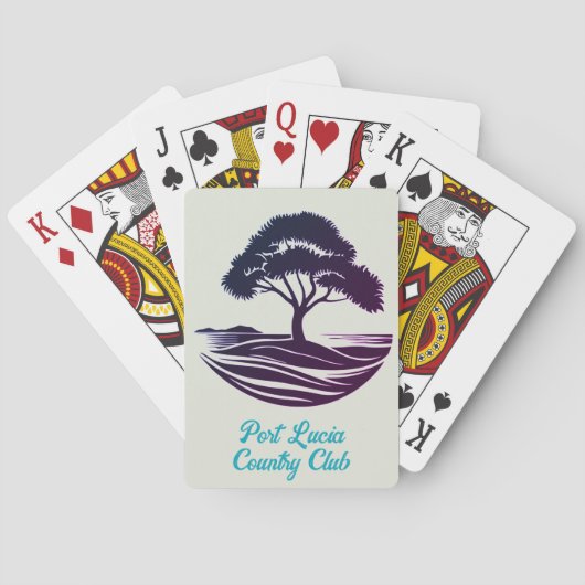 "For the Win" aangepaste golfclub speelkaarten (Achterkant)