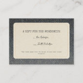 For the Wordsmith Graduation Gift Insert Notitiekaartje (Voorkant)