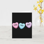 For This Candy Hearts Anti-valentine's Day Gag  Kaart (Gele Bloem)