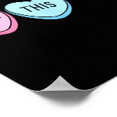 For This Candy Hearts Anti-valentine's Day Gag  Poster (Hoek)