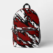 For Trend Lovers – Deep Red Abstract Backpack Bedrukte Rugzak (Voorkant)