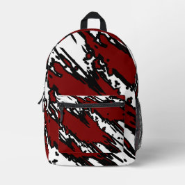 For Trend Lovers – Deep Red Abstract Backpack Bedrukte Rugzak