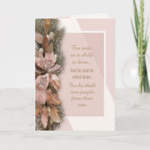 For Unto Us a Child is Born Christmas Card Bedankkaart (Voorkant)