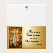 For Unto Us a Child is Born Kaart (Buitenkant ongevouwen)