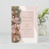 For Unto Us Christmas Invitation Card Kaart (Staand voorkant)