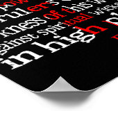 For We Wrestle Not Against Flesh And Blood Ephesia Poster (Hoek)