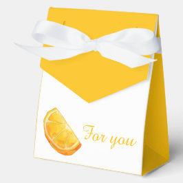 For you, orange  bedankdoosjes