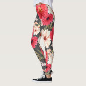 Foral and Glamour Seamless Pattern Natural Leggings (Links)