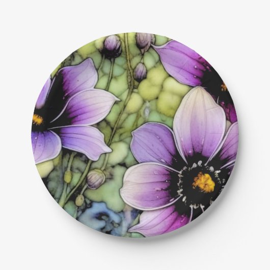 Foral Cosmos Papieren Bordje (Voorkant)