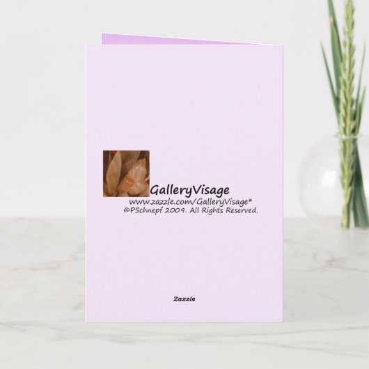 Foral Design Valentijnsdag Kaart (Achterkant)