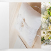 Foral & Elegante bruiloft uitnodiging (Binnenkant midden)