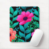 Foral en glamour Seamless Pattern Natural Spring Muismat (Met muis)